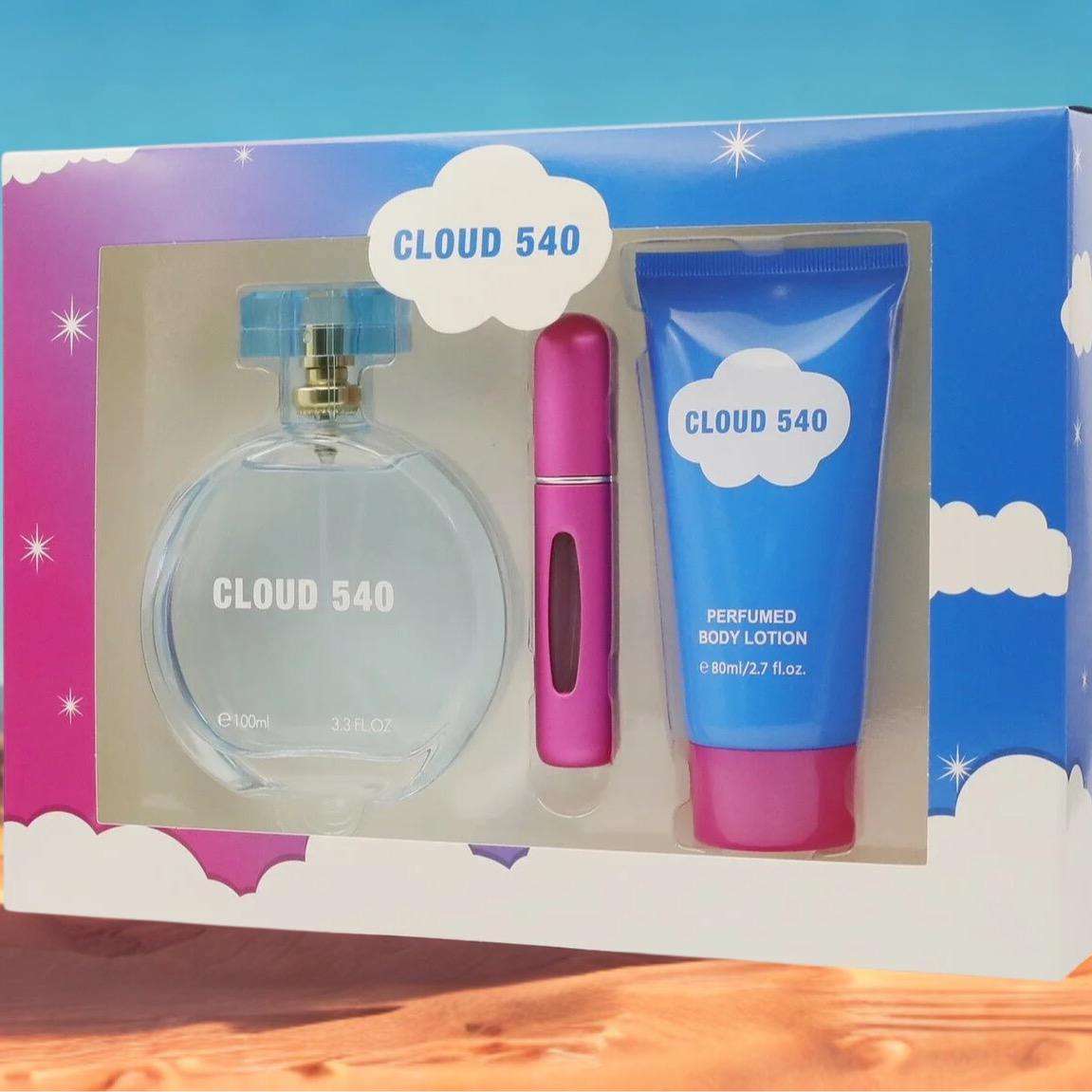 Cloud 540 Set - 3.4 oz Eau de Parfum, 0.6 oz Travel Spray, & 2.7 oz Perfumed Body Lotion