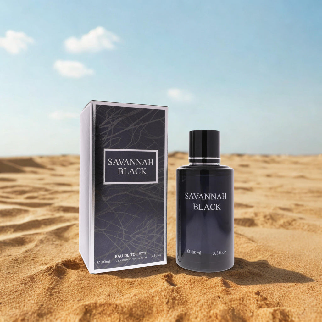 Savannah Black Eau de Toilette 100ml - Patchouli l Musk Scented Perfume for Men l Women Fragrance