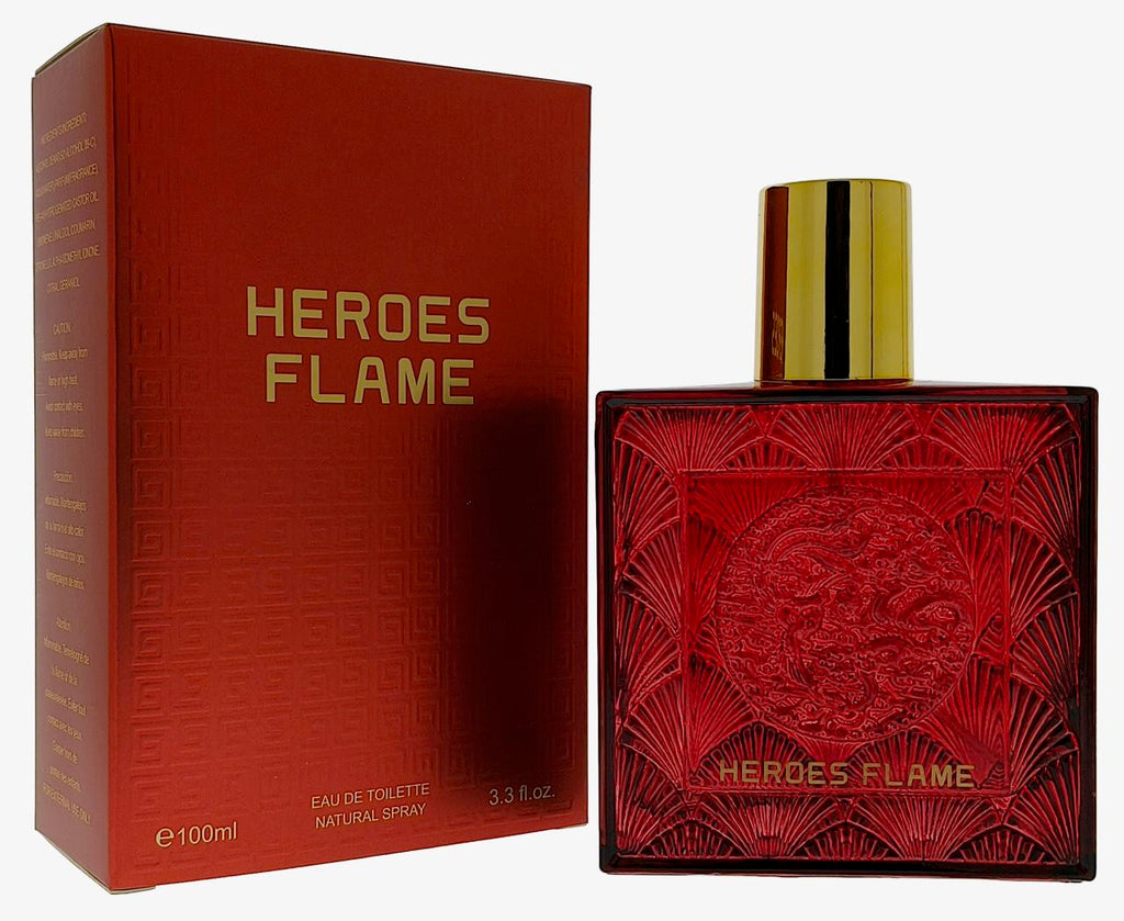 Heroes Flame Eau de Toilette 100ml - Natural Spray for Men and Women