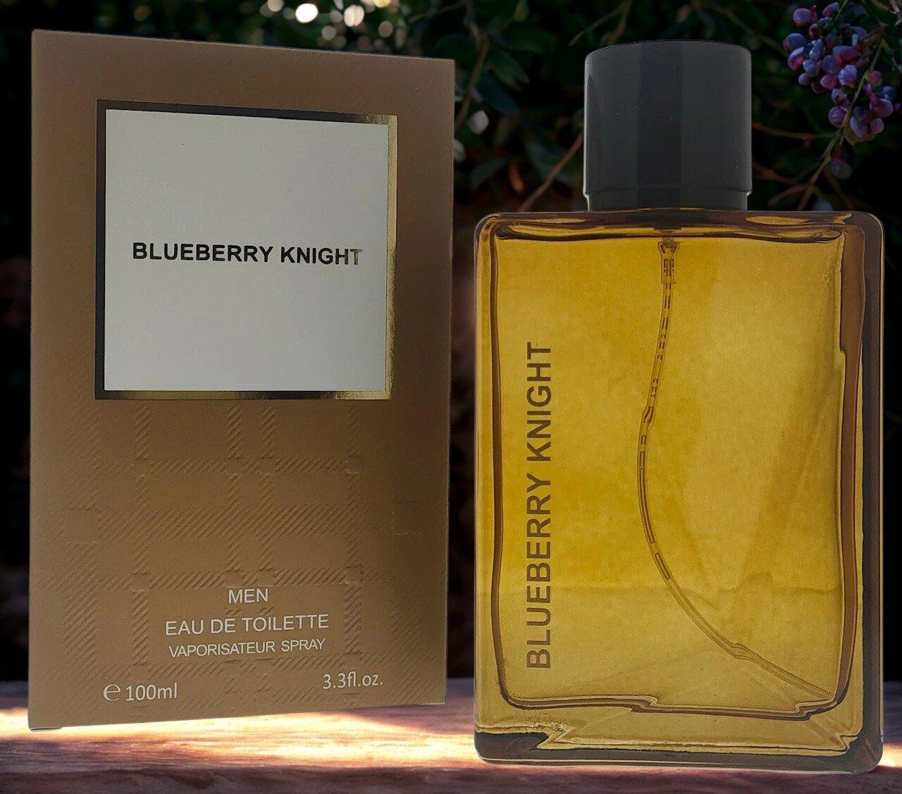 Blueberry Knight Men's Eau de Toilette 100ml with Bergamot and Cedar-wood Scent