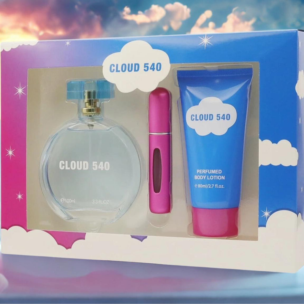 Cloud 540 Set - 3.4 oz Eau de Parfum, 0.6 oz Travel Spray, & 2.7 oz Perfumed Body Lotion