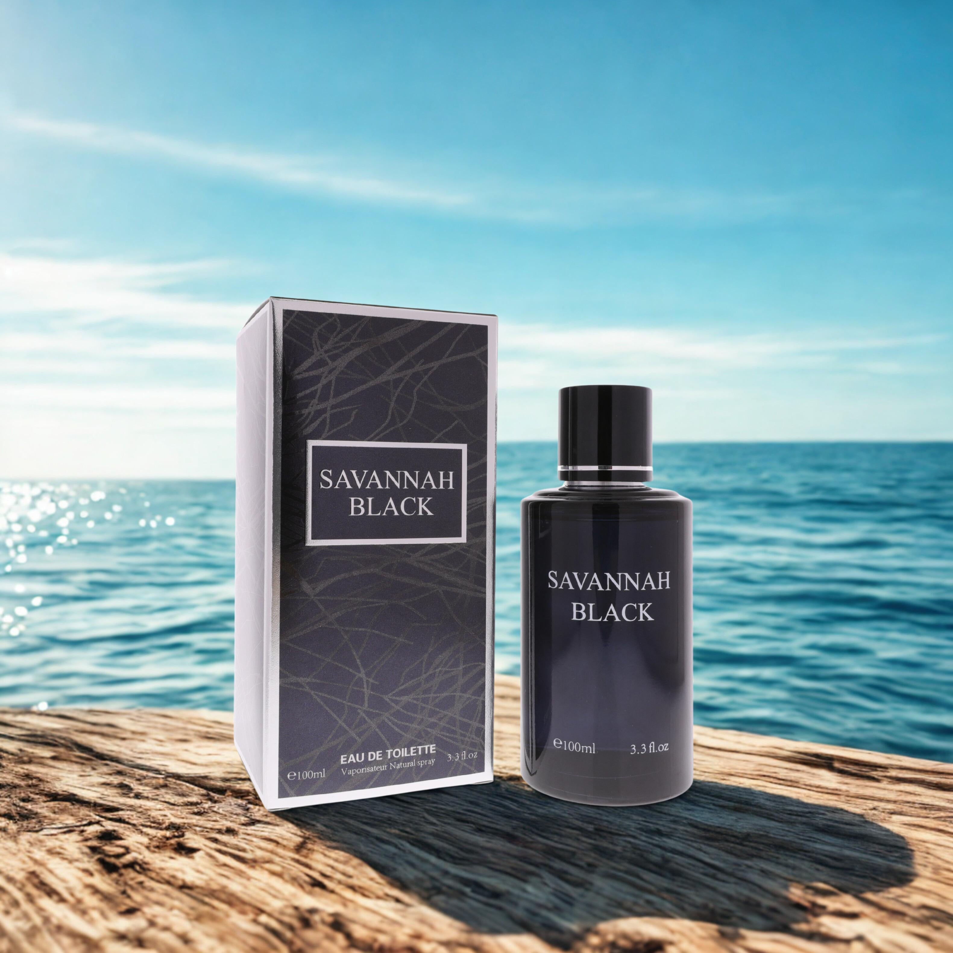 Savannah Black Eau de Toilette 100ml - Patchouli l Musk Scented Perfume for Men l Women Fragrance