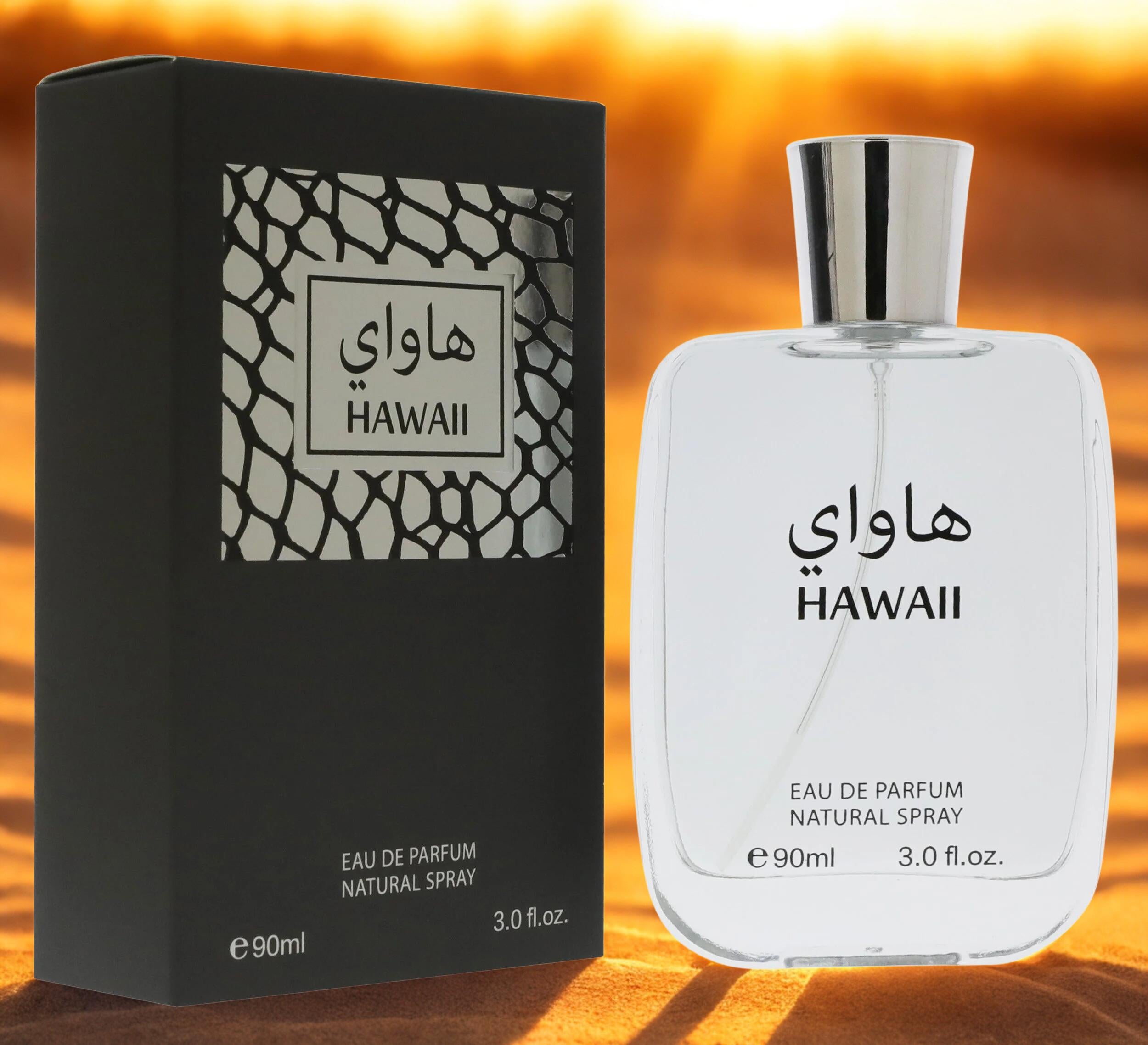 Hawaii Eau de Parfum Natural Spray 90ml - Great For Everyday Use For Men