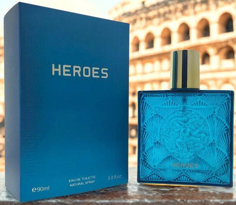 Heroes Eau de Toilette 90ml Natural Spray for Men - Refreshing Scent with Tonka Bean