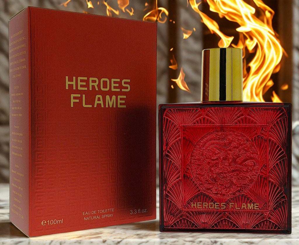 Heroes Flame Eau de Toilette 100ml - Natural Spray for Men and Women