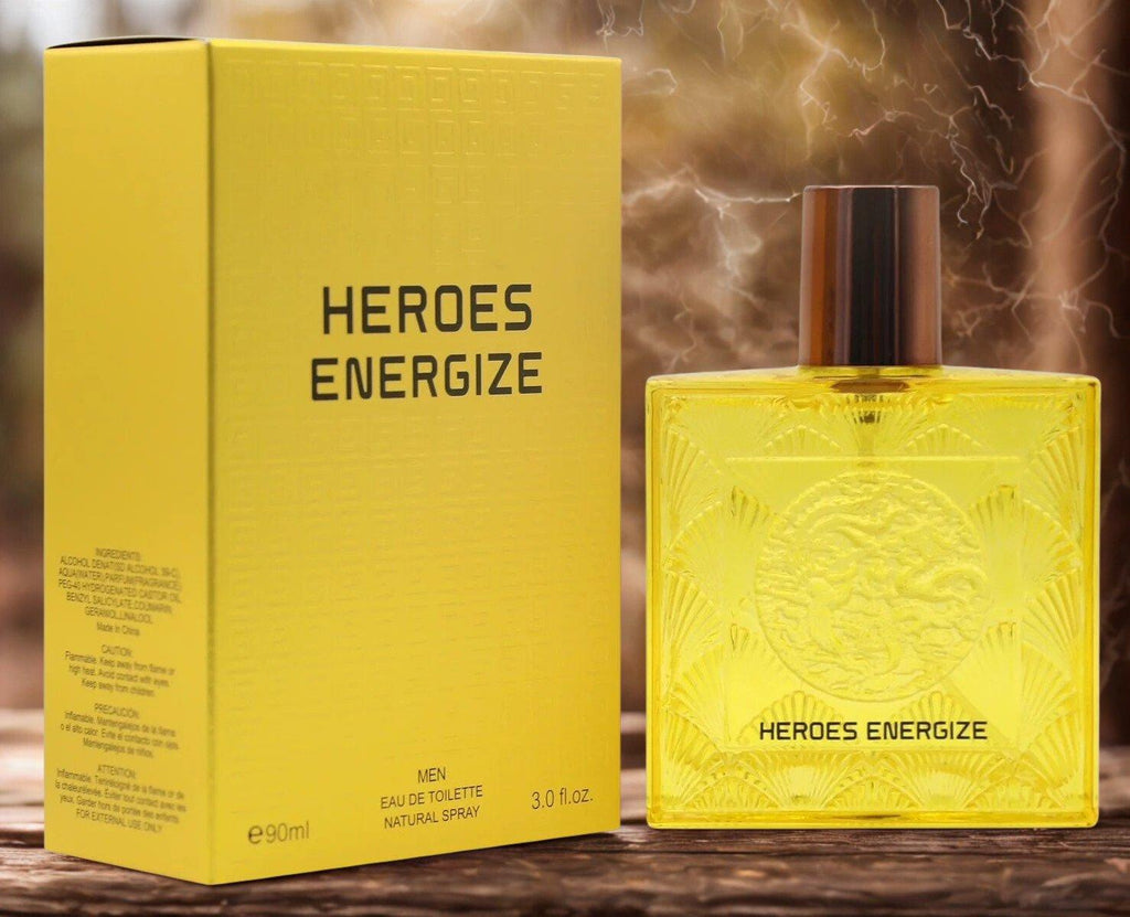 Heroes Energize - Tonka Bean Energy Boost Eau de Toilette for Men 90ml Natural Spray