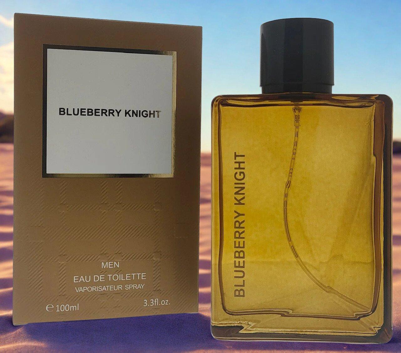 Blueberry Knight Men's Eau de Toilette 100ml with Bergamot and Cedar-wood Scent
