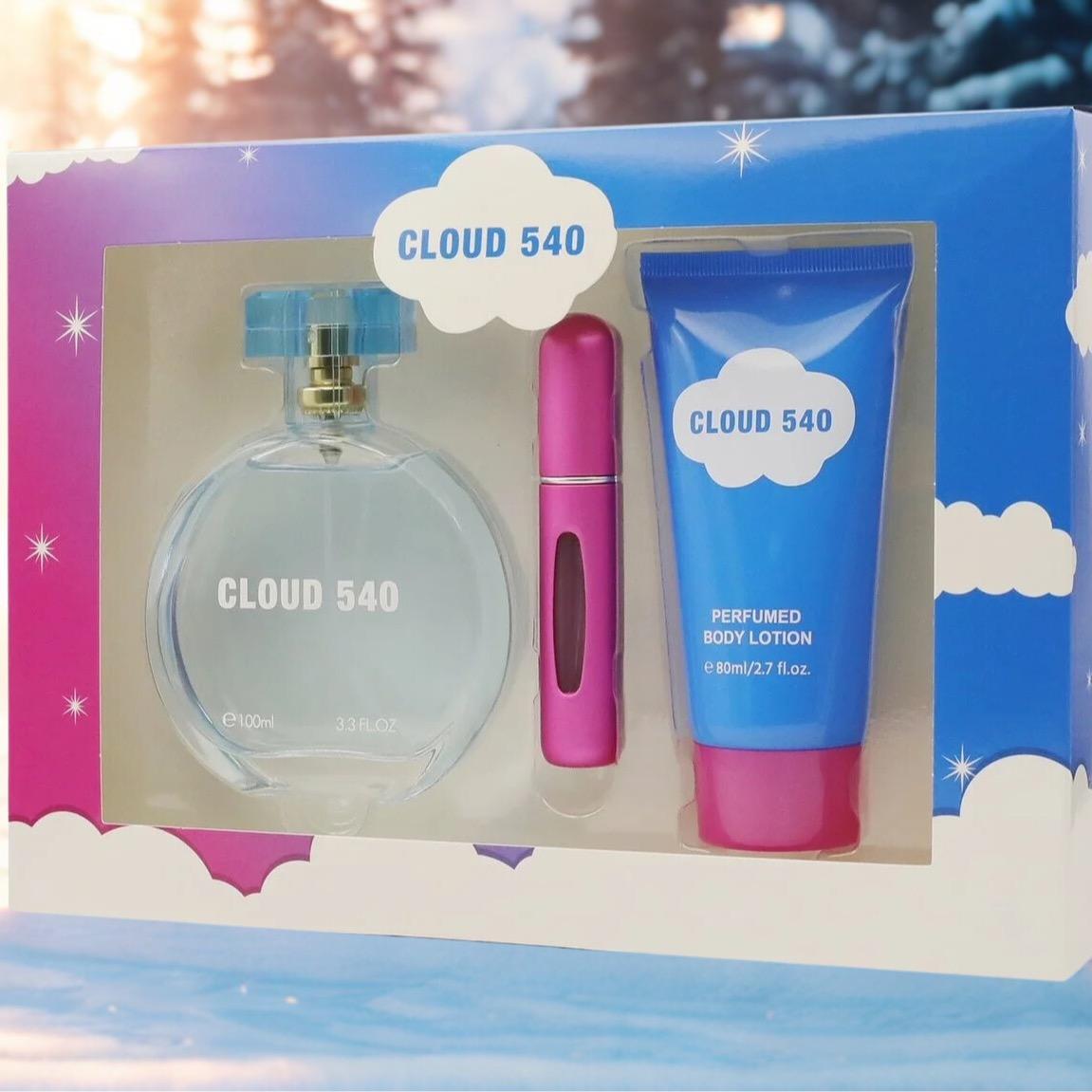 Cloud 540 Set - 3.4 oz Eau de Parfum, 0.6 oz Travel Spray, & 2.7 oz Perfumed Body Lotion