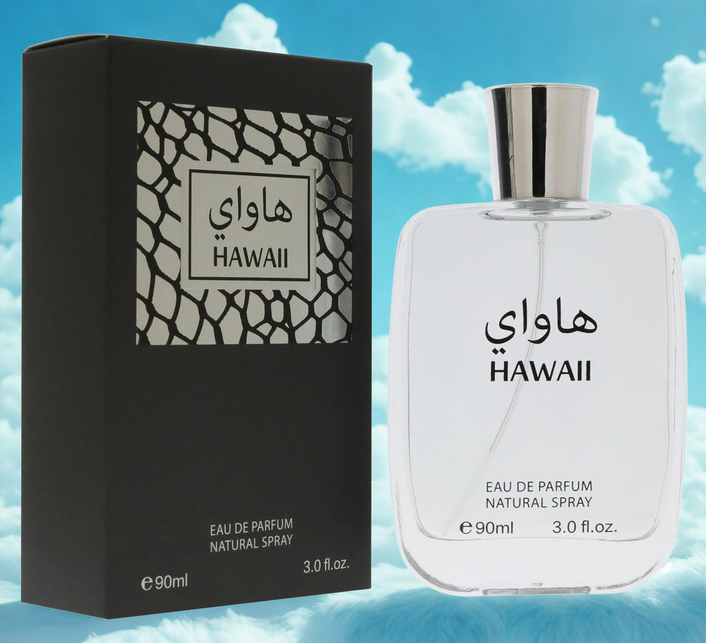 Hawaii Eau de Parfum Natural Spray 90ml - Great For Everyday Use For Men