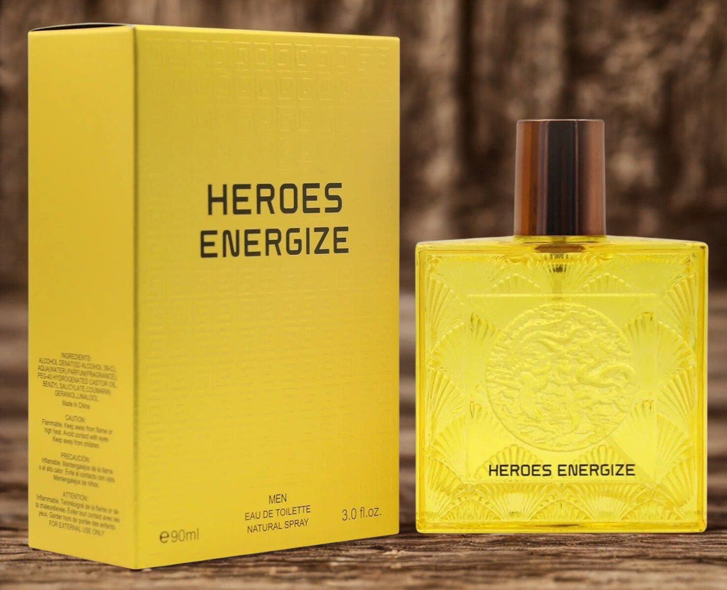 Heroes Energize - Tonka Bean Energy Boost Eau de Toilette for Men 90ml Natural Spray