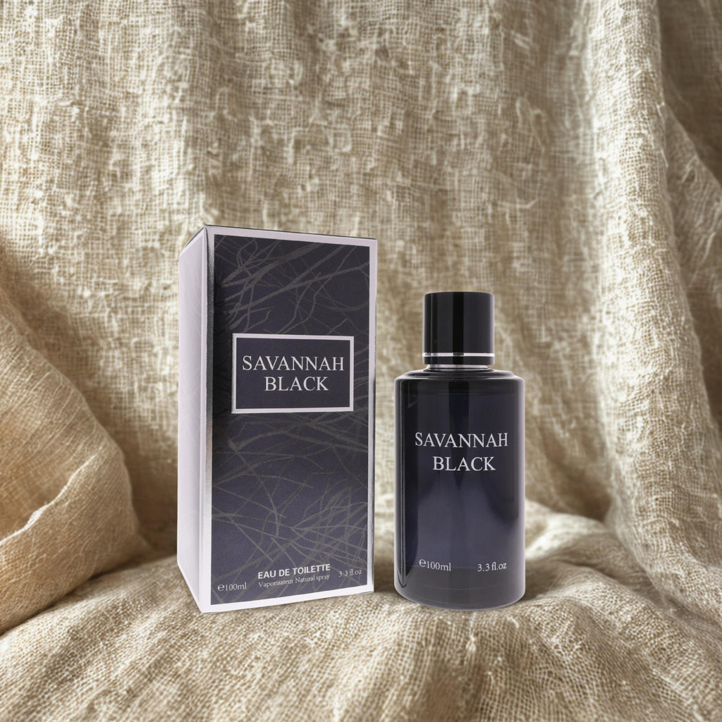 Savannah Black Eau de Toilette 100ml - Patchouli l Musk Scented Perfume for Men l Women Fragrance
