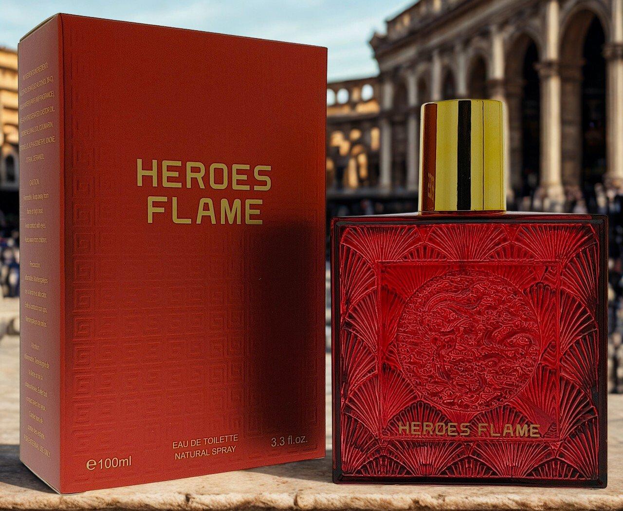 Heroes Flame Eau de Toilette 100ml - Natural Spray for Men and Women