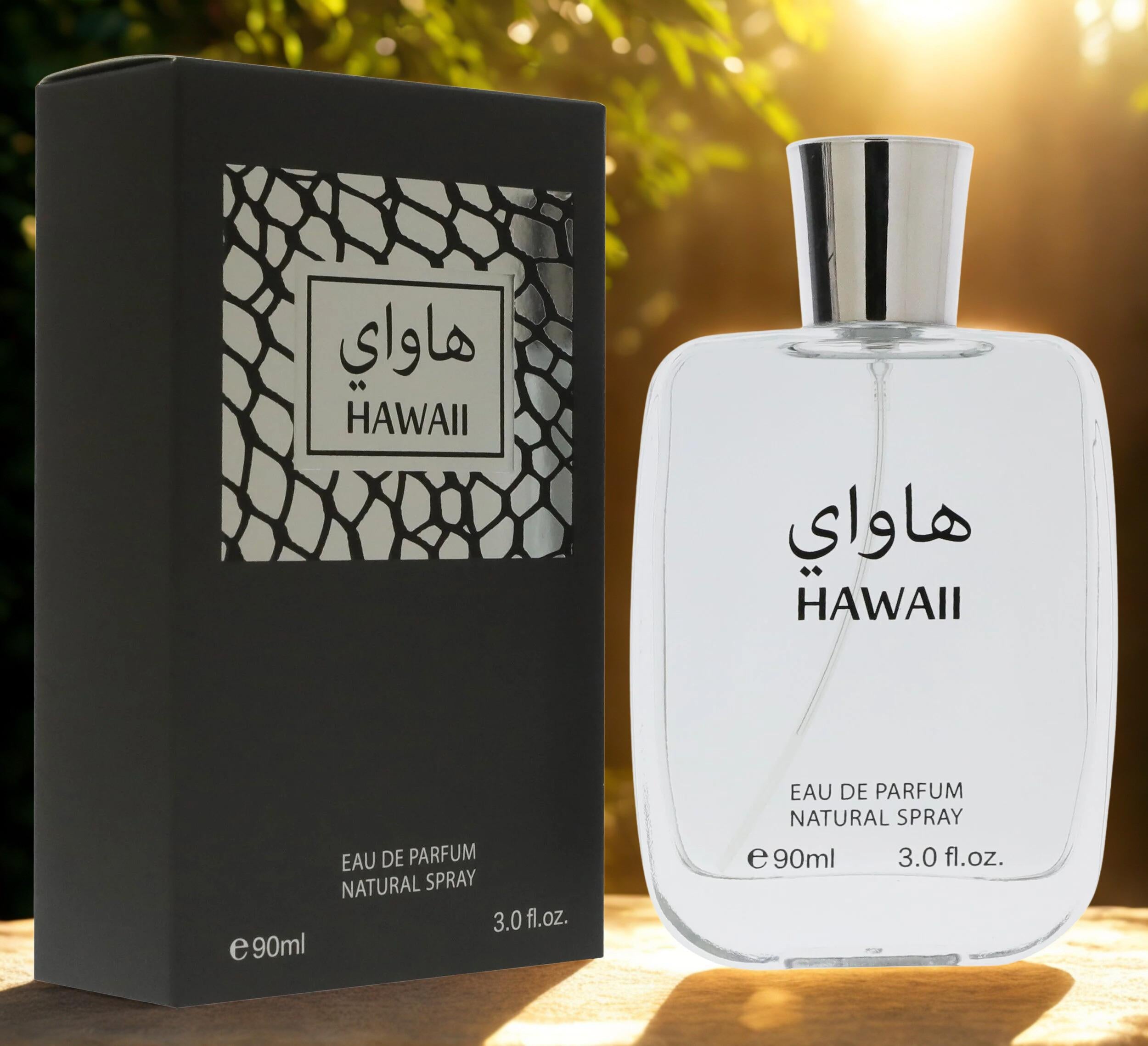 Hawaii Eau de Parfum Natural Spray 90ml - Great For Everyday Use For Men