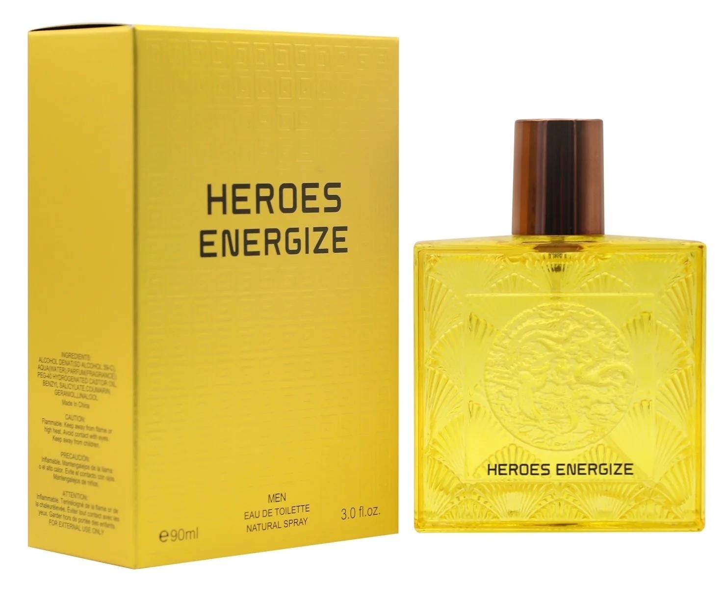 Heroes Energize - Tonka Bean Energy Boost Eau de Toilette for Men 90ml Natural Spray