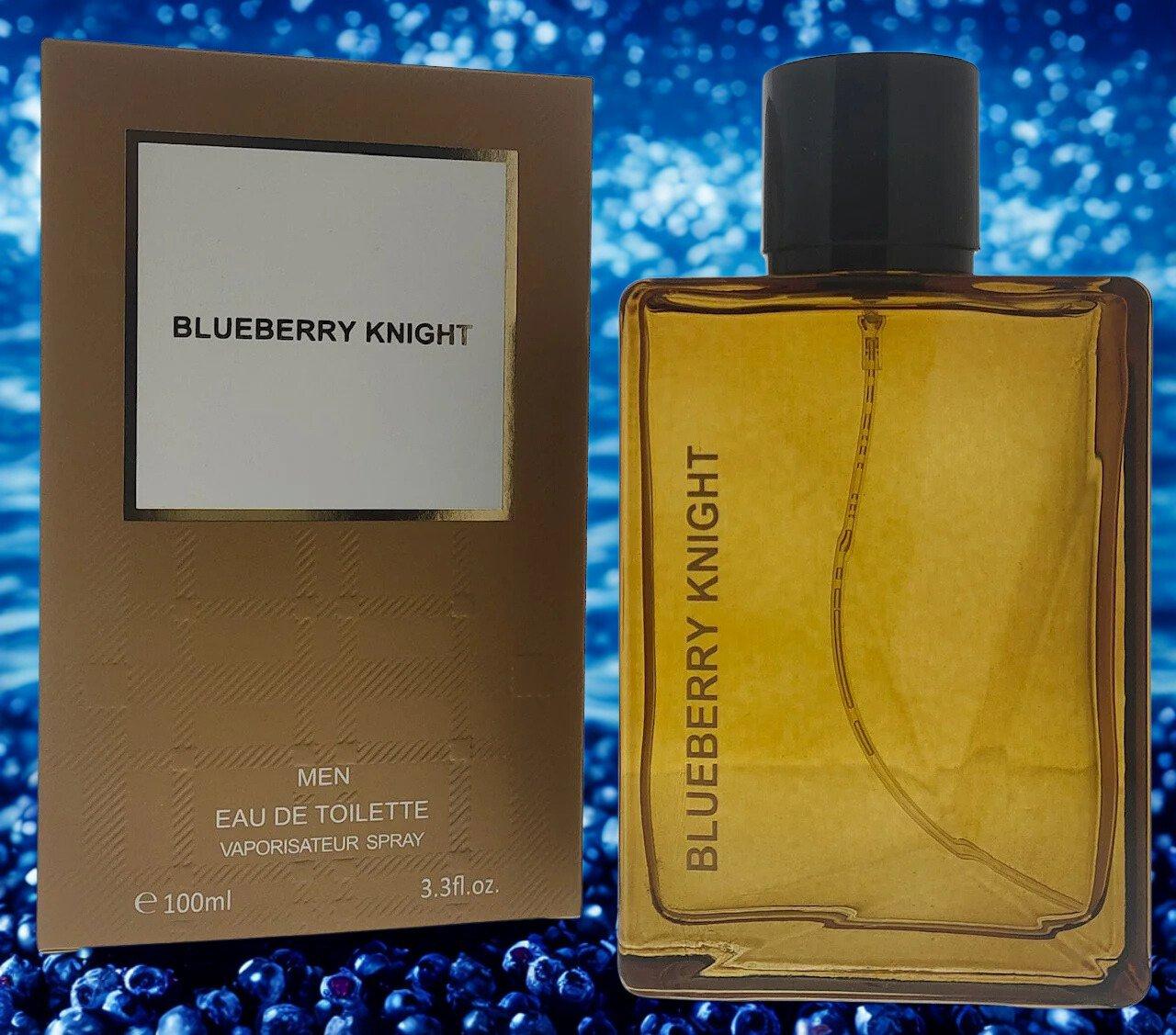 Blueberry Knight Men's Eau de Toilette 100ml with Bergamot and Cedar-wood Scent