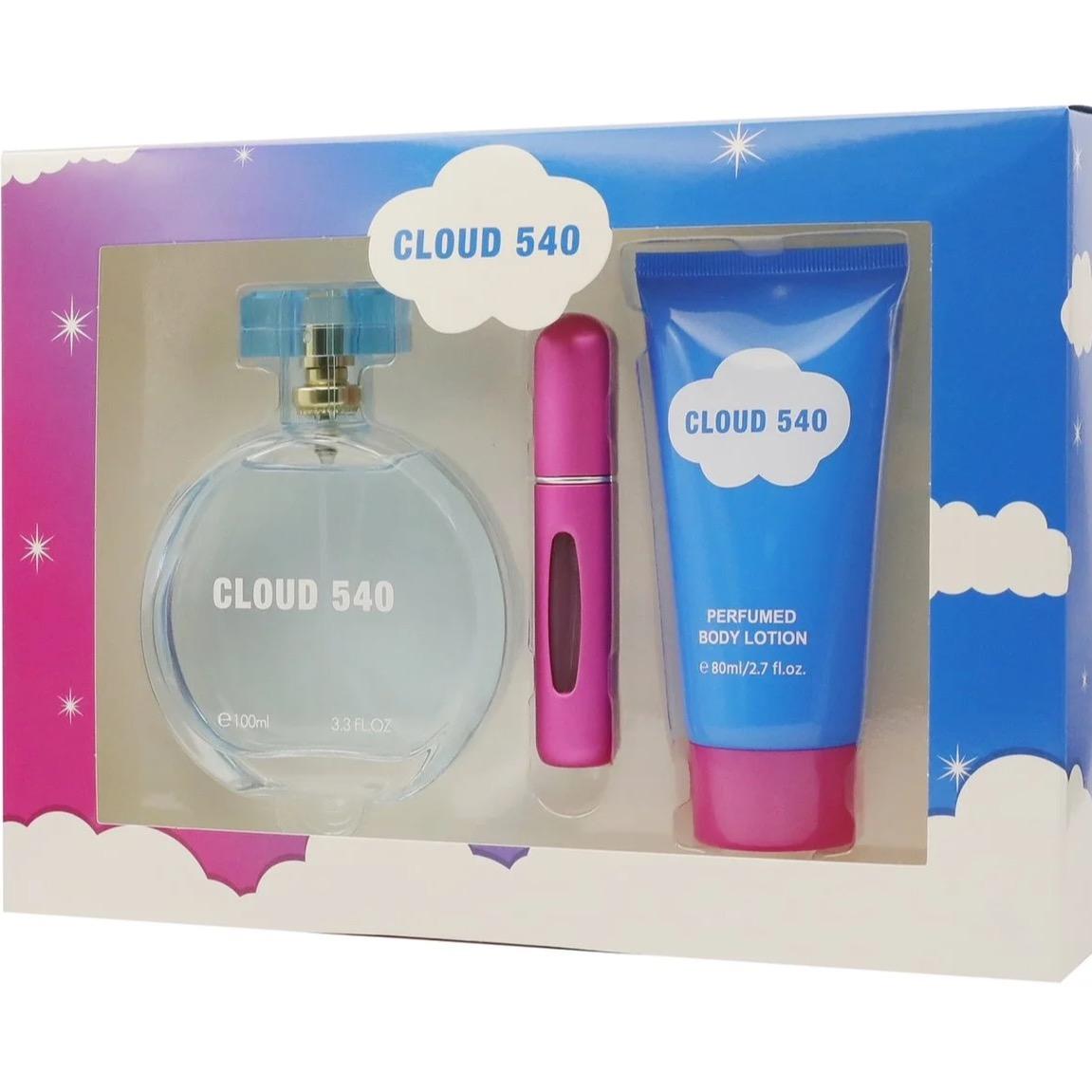 Cloud 540 Set - 3.4 oz Eau de Parfum, 0.6 oz Travel Spray, & 2.7 oz Perfumed Body Lotion