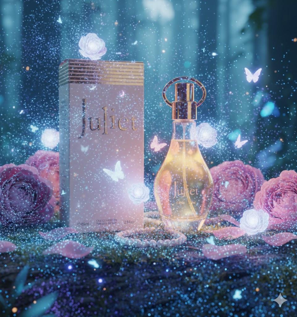 Juliet Eau de Parfum - Elegant 85ml Perfume Bottle with Rose Accents Regular Edition
