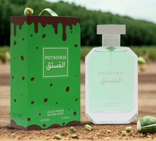 Pistachios Gourmand Perfume 100ml Natural Spray - Aromatic Unisex Fragrance with Vanilla Scents, Single Item for Daily Use