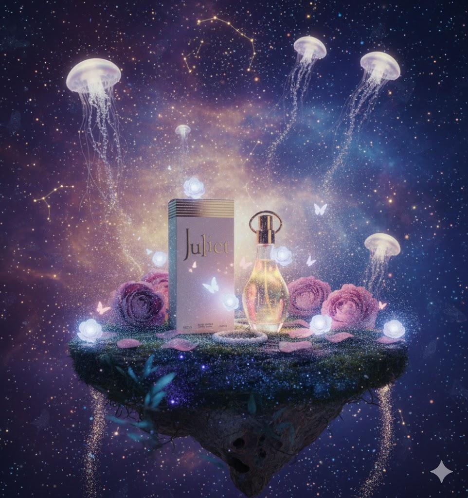 Juliet Eau de Parfum - Elegant 85ml Perfume Bottle with Rose Accents Regular Edition