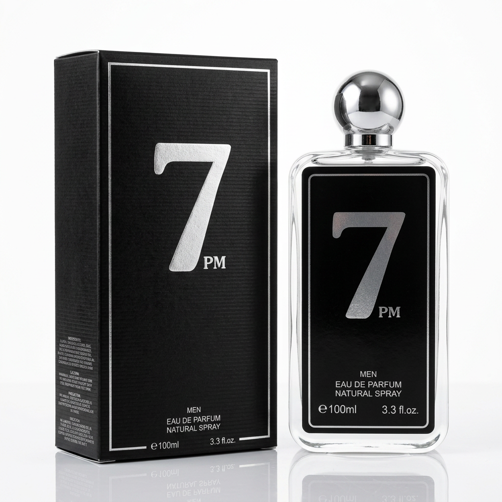 7PM for Men Eau de Parfum Natural Spray – 100ml / 3.3 fl. oz. | Premium Black Edition Men's Fragrance