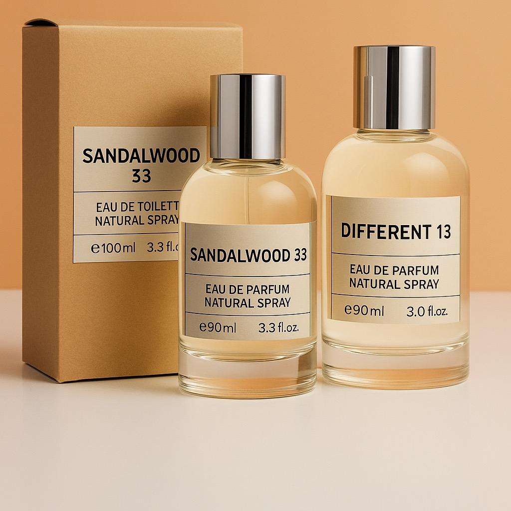 Sandalwood 33 Eau de Toilette Natural Spray 90ml 3.3 fl oz Unisex Perfume for Men and Women