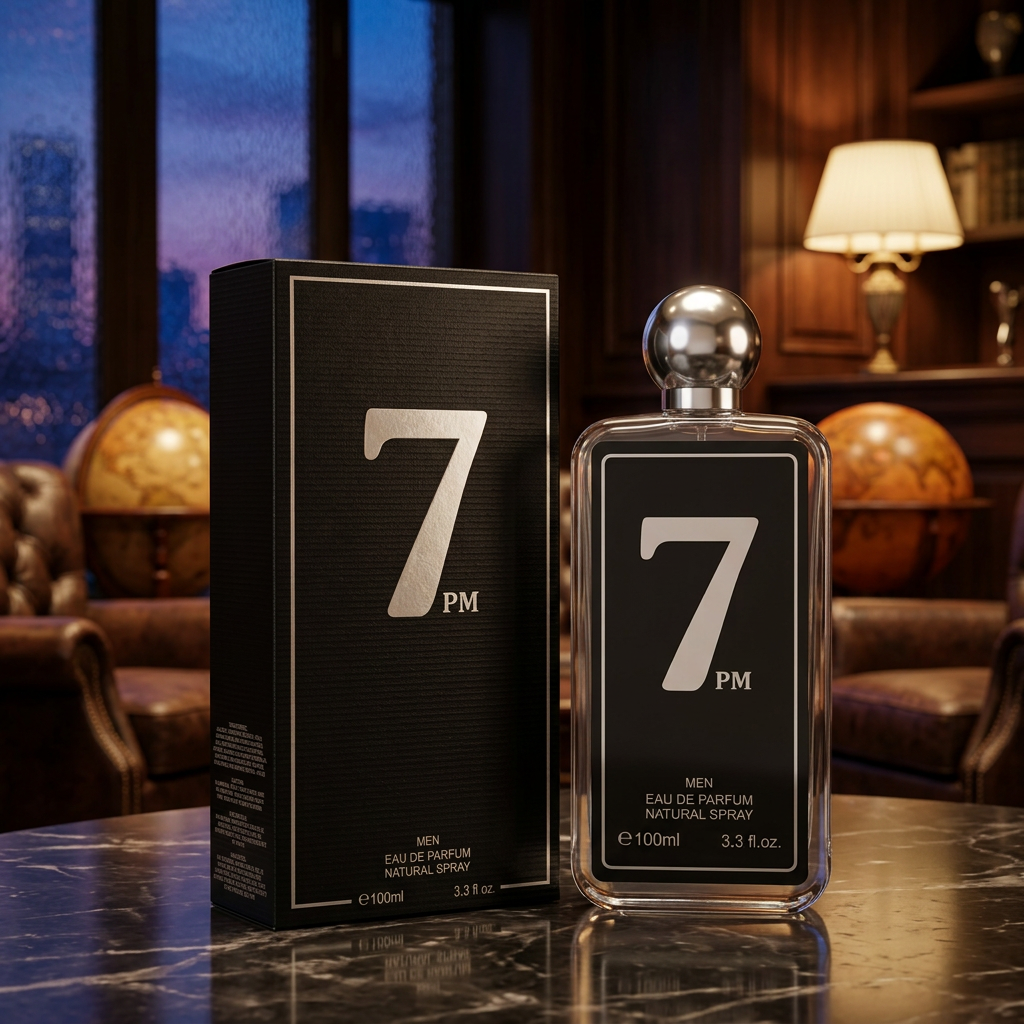7PM for Men Eau de Parfum Natural Spray – 100ml / 3.3 fl. oz. | Premium Black Edition Men's Fragrance