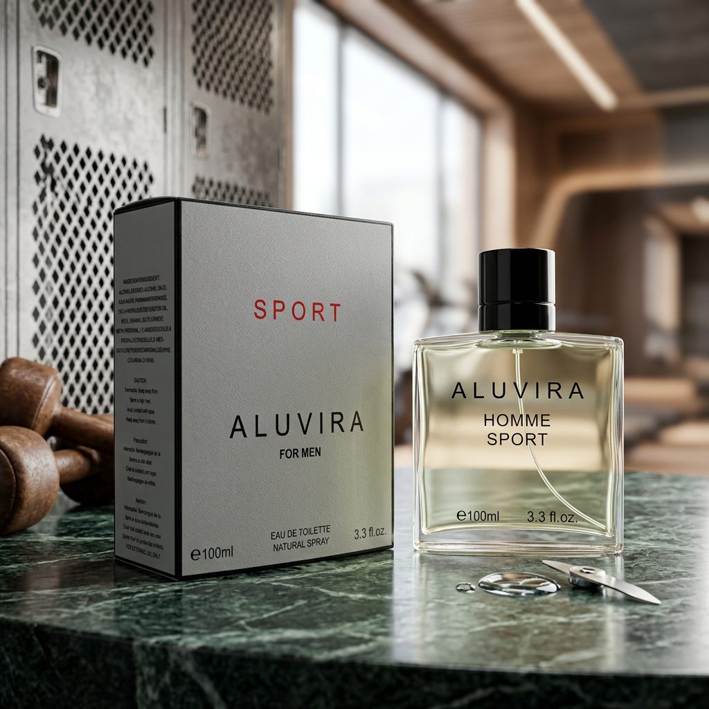 Aluvira Sport for Men Eau de Toilette Natural Spray – 100ml / 3.3 fl. oz. | Fresh Sport Men's Cologne