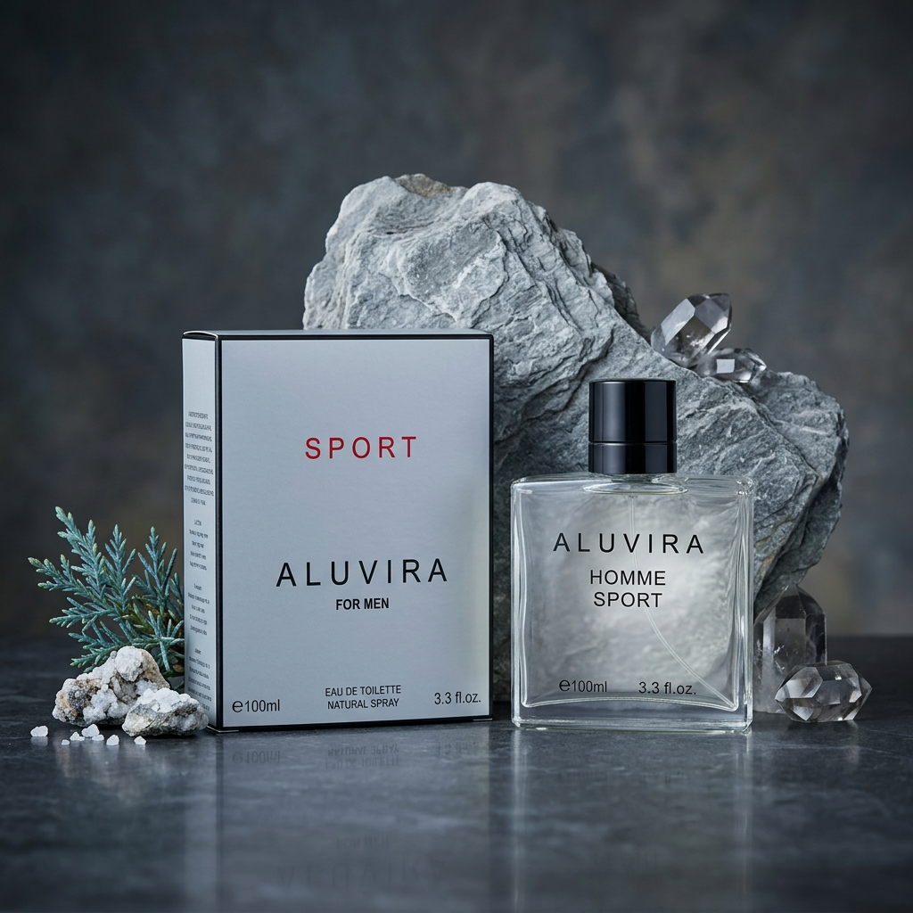 Aluvira Sport for Men Eau de Toilette Natural Spray – 100ml / 3.3 fl. oz. | Fresh Sport Men's Cologne