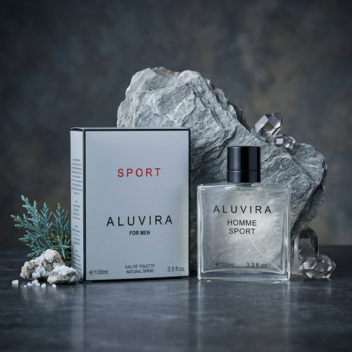 Aluvira Sport for Men Eau de Toilette Natural Spray – 100ml / 3.3 fl. oz. | Fresh Sport Men's Cologne