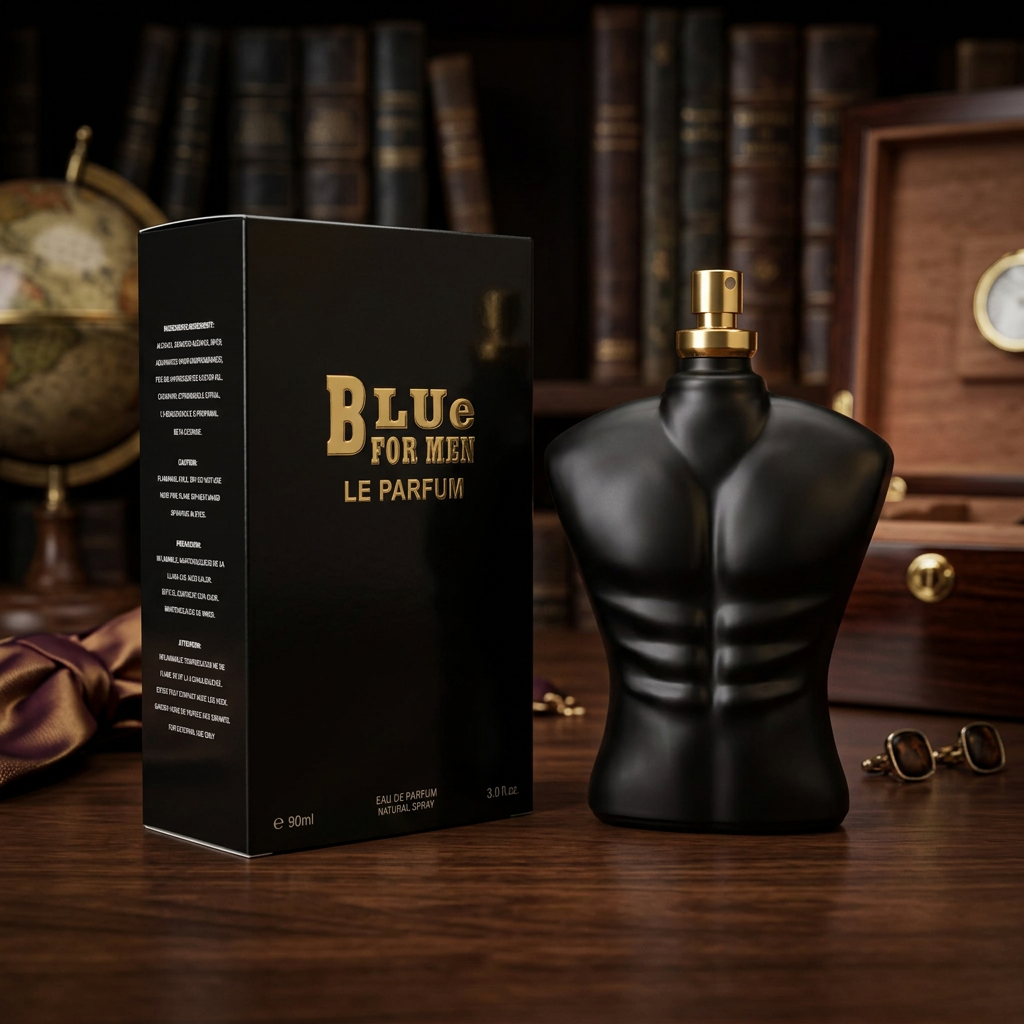 Blue for Men Le Parfum Eau de Parfum Natural Spray – 90ml / 3.0 fl. oz. | Iconic Torso Bottle Men's Fragrance