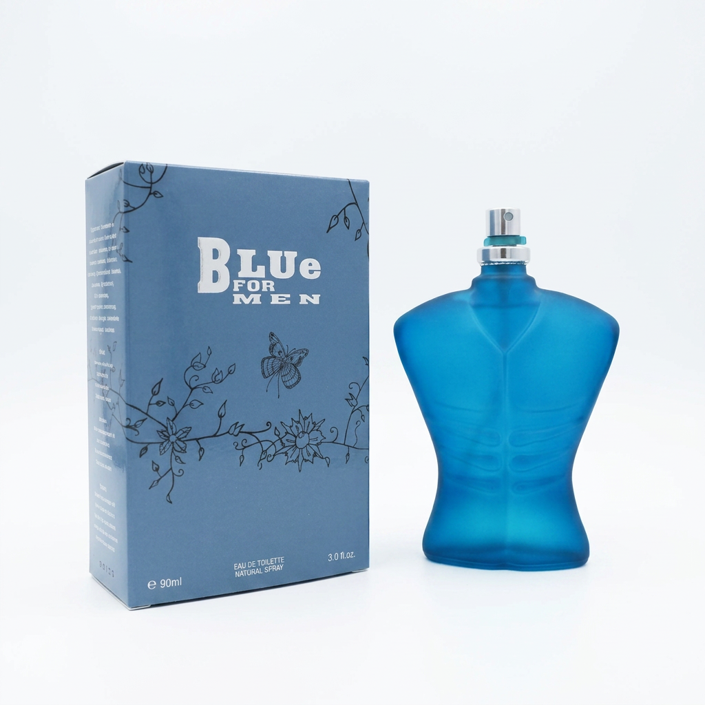 Blue for Men Eau de Toilette Natural Spray – 90ml / 3.0 fl. oz. | Iconic Torso Bottle Men's Cologne