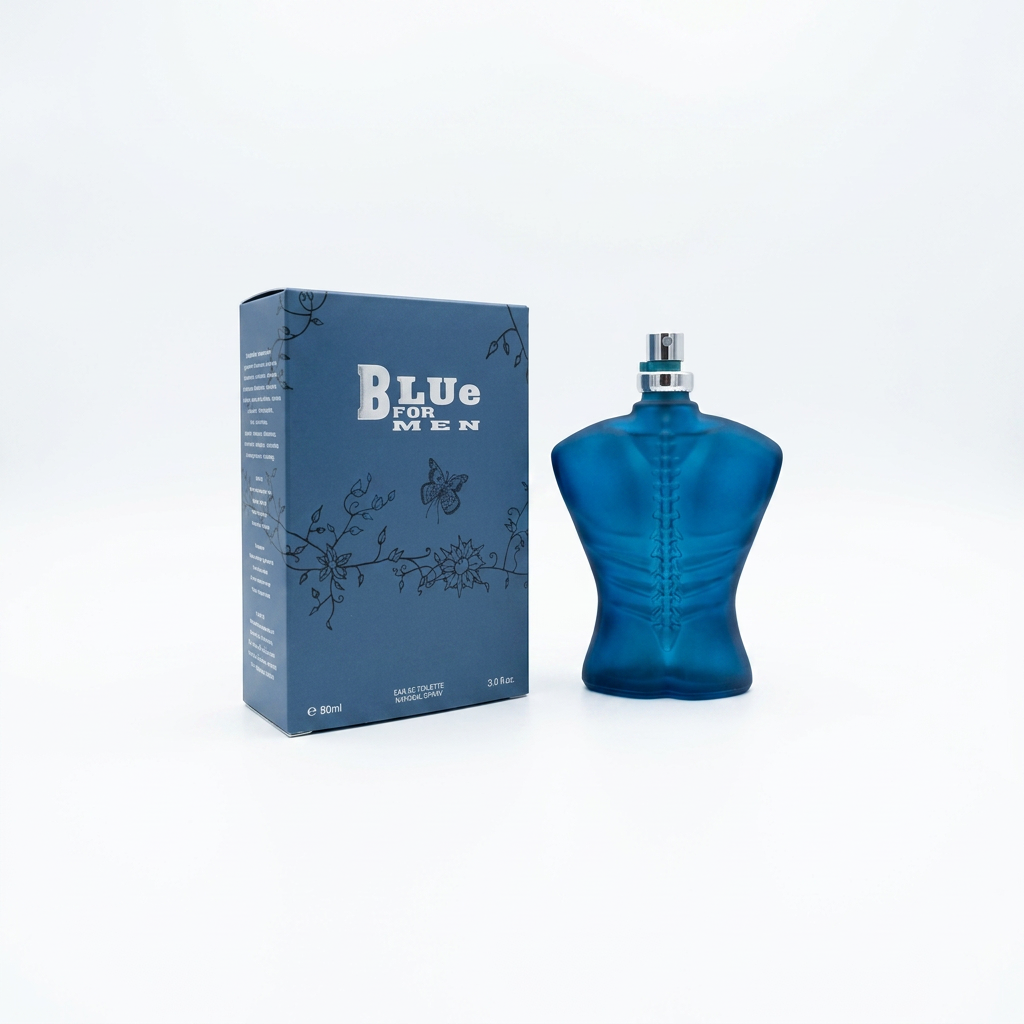 Blue for Men Eau de Toilette Natural Spray – 90ml / 3.0 fl. oz. | Iconic Torso Bottle Men's Cologne
