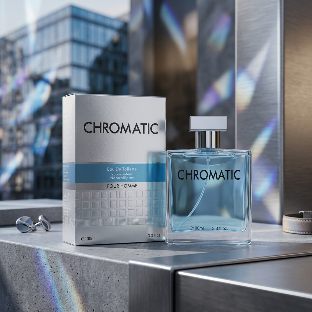 Chromatic Pour Homme Eau de Toilette Natural Spray for Men – 100ml / 3.3 fl. oz. | Fresh Aquatic Men's Cologne