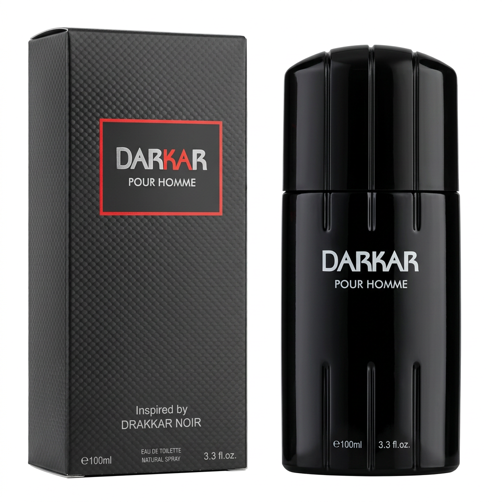 Darkar Pour Homme Eau de Toilette Natural Spray for Men – 100ml / 3.3 fl. oz. | Inspired by Drakkar Noir