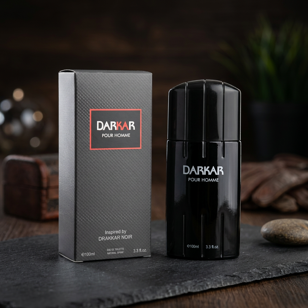 Darkar Pour Homme Eau de Toilette Natural Spray for Men – 100ml / 3.3 fl. oz. | Inspired by Drakkar Noir