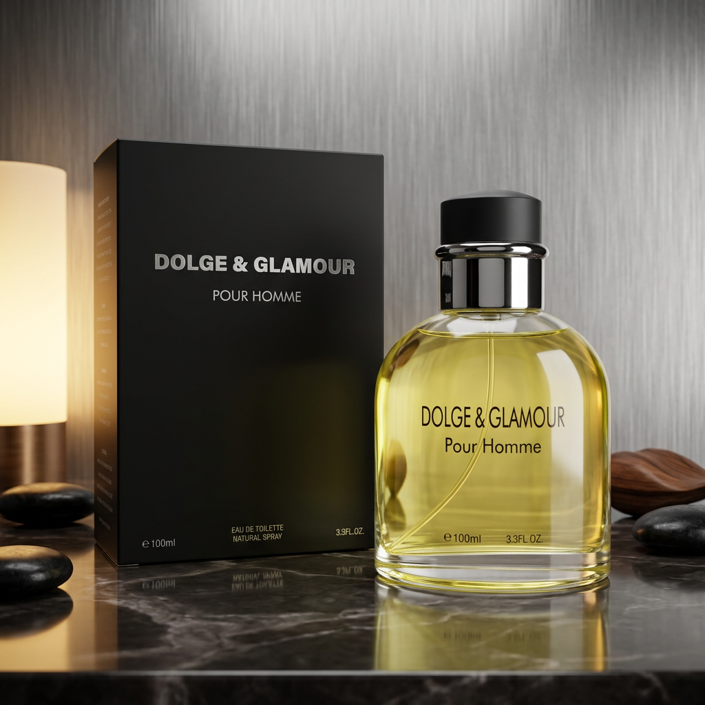 Dolge & Glamour Pour Homme Eau de Toilette Natural Spray for Men – 100ml / 3.3 fl. oz. | Classic Men's Cologne
