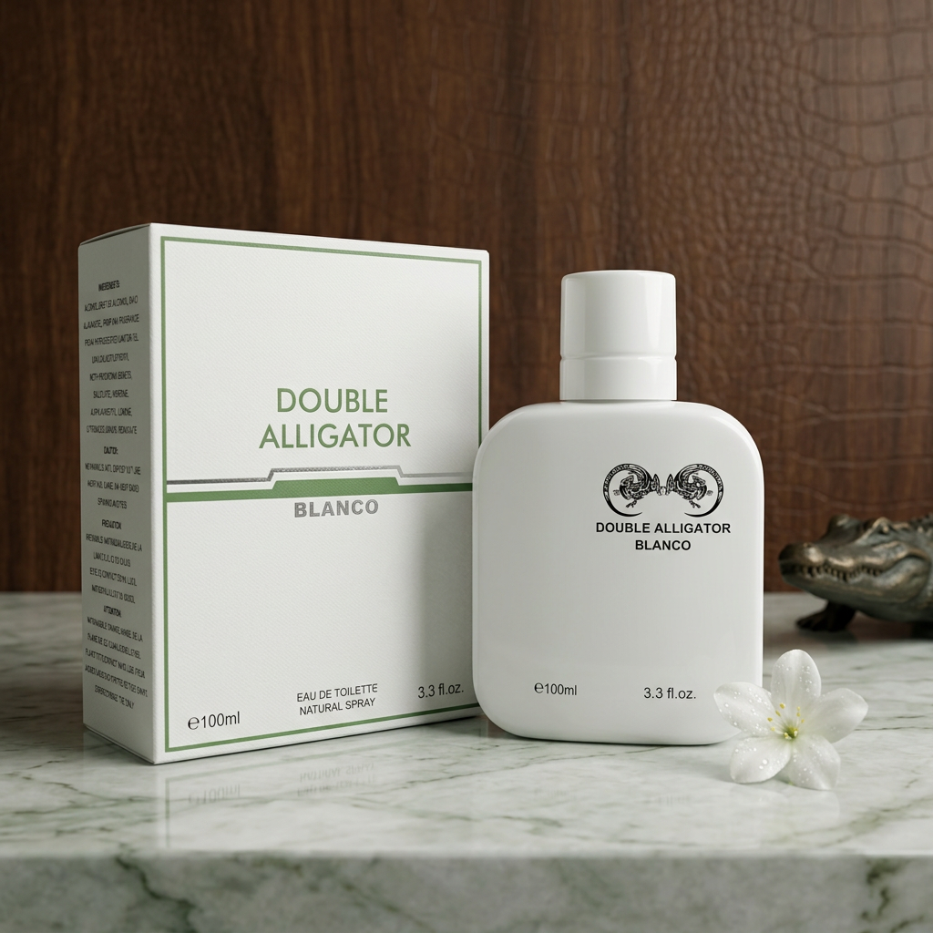 Double Alligator Blanco Eau de Toilette Natural Spray – 100ml / 3.3 fl. oz. | Clean White Bottle Men's Cologne
