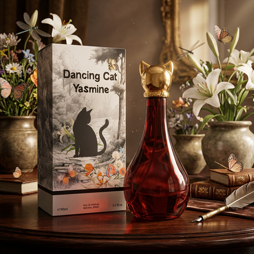 Dancing Cat Yasmine Eau de Parfum Natural Spray for Women, 90ml / 3.0 fl oz