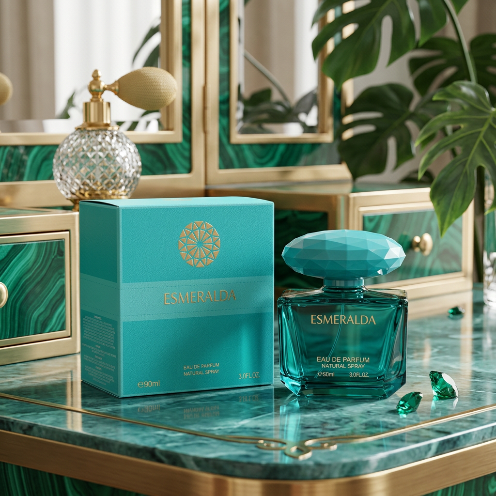 Esmeralda EDP 90ml – Fresh Aquatic Perfume for Women | Stunning Teal Gem Bottle