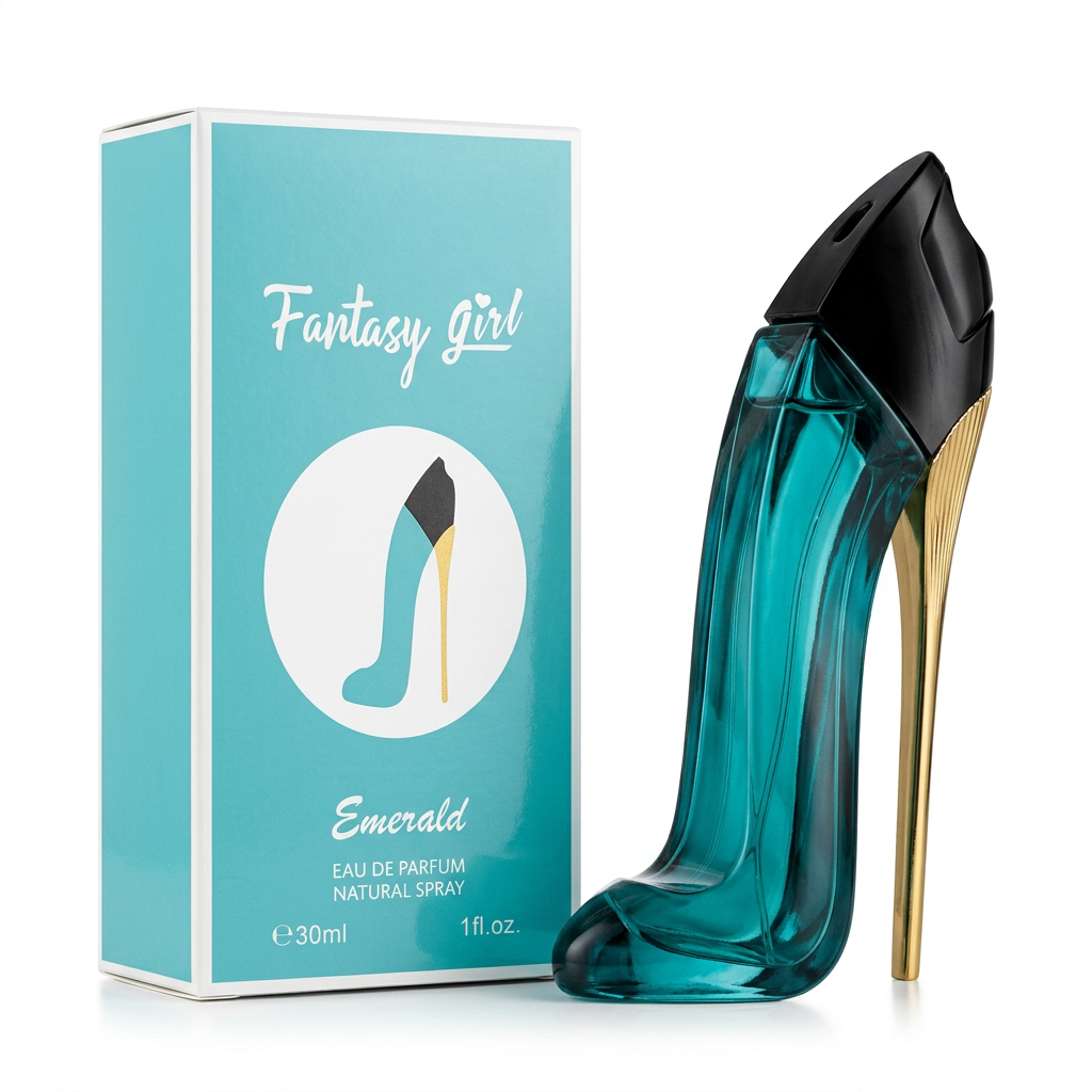 Fantasy Girl Emerald EDP 30ml – Fresh Floral Perfume for Women | Iconic High Heel Bottle