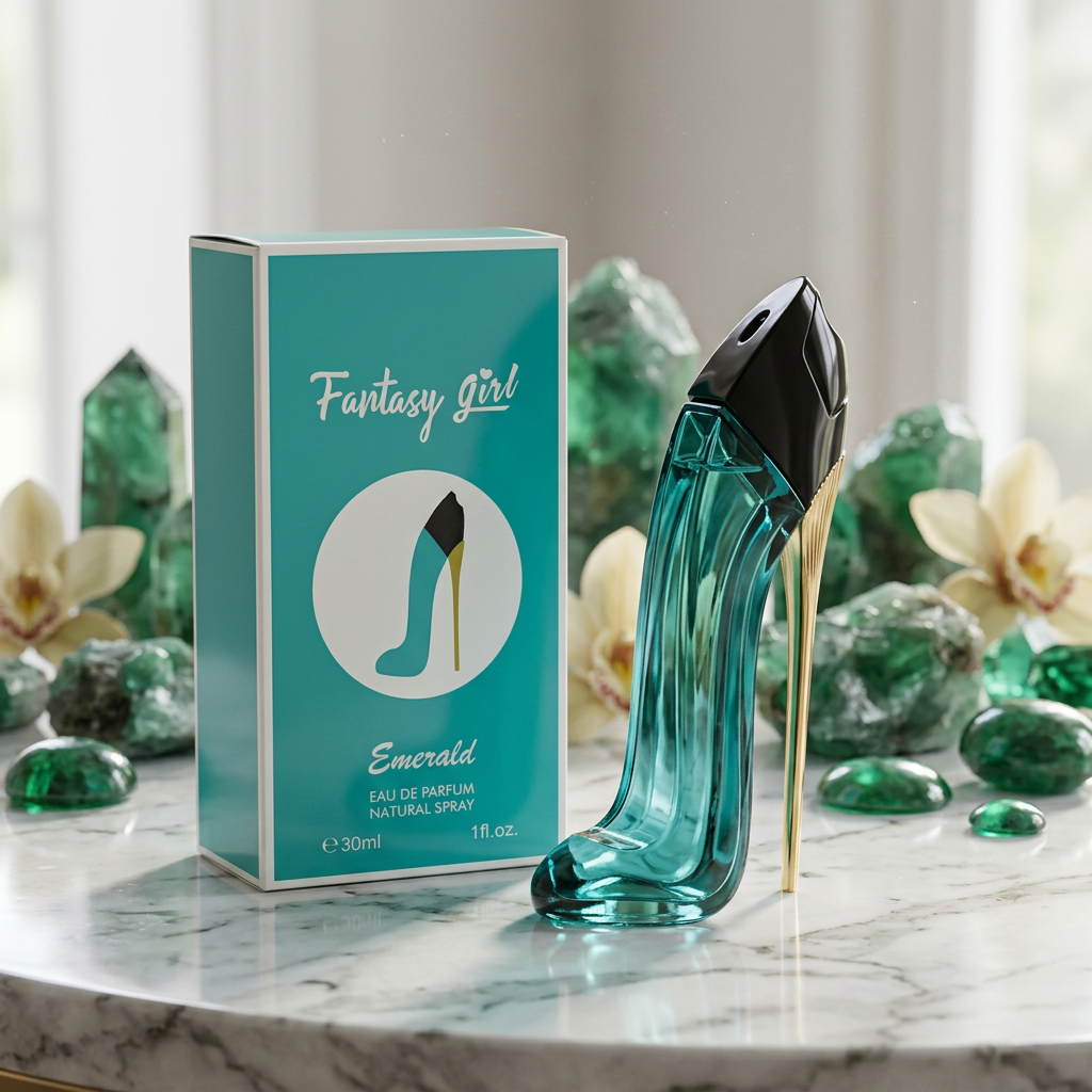 Fantasy Girl Emerald EDP 30ml – Fresh Floral Perfume for Women | Iconic High Heel Bottle