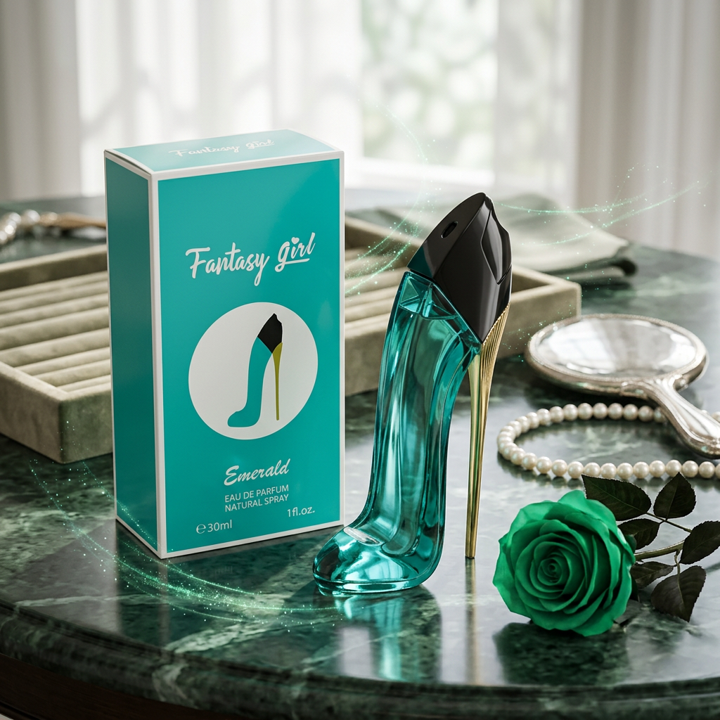 Fantasy Girl Emerald EDP 30ml – Fresh Floral Perfume for Women | Iconic High Heel Bottle