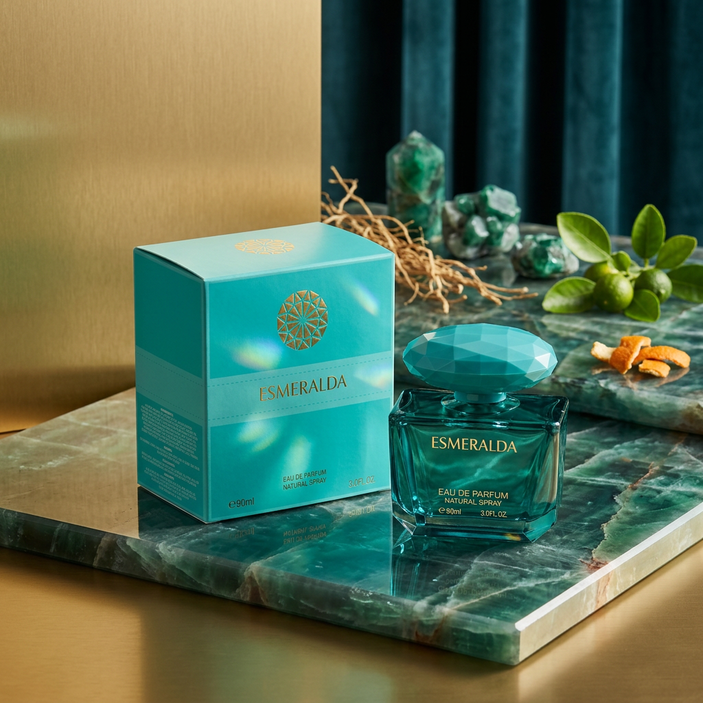 Esmeralda EDP 90ml – Fresh Aquatic Perfume for Women | Stunning Teal Gem Bottle
