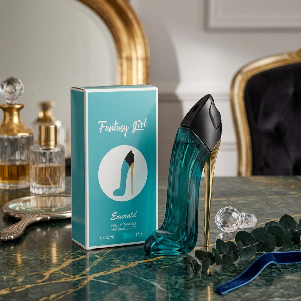Fantasy Girl Emerald EDP 30ml – Fresh Floral Perfume for Women | Iconic High Heel Bottle