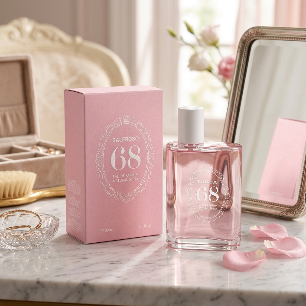 Saleroso 68 EDP 100ml – Soft Floral Perfume for Women | Elegant Pink Bottle | Luxury Gift Ready