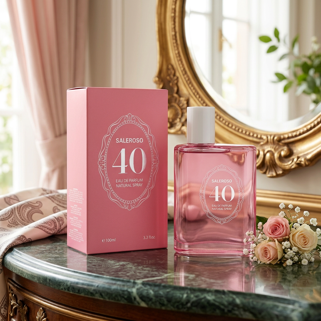 Saleroso 40 EDP 100ml – Romantic Floral Perfume for Women | Vintage Pink Bottle