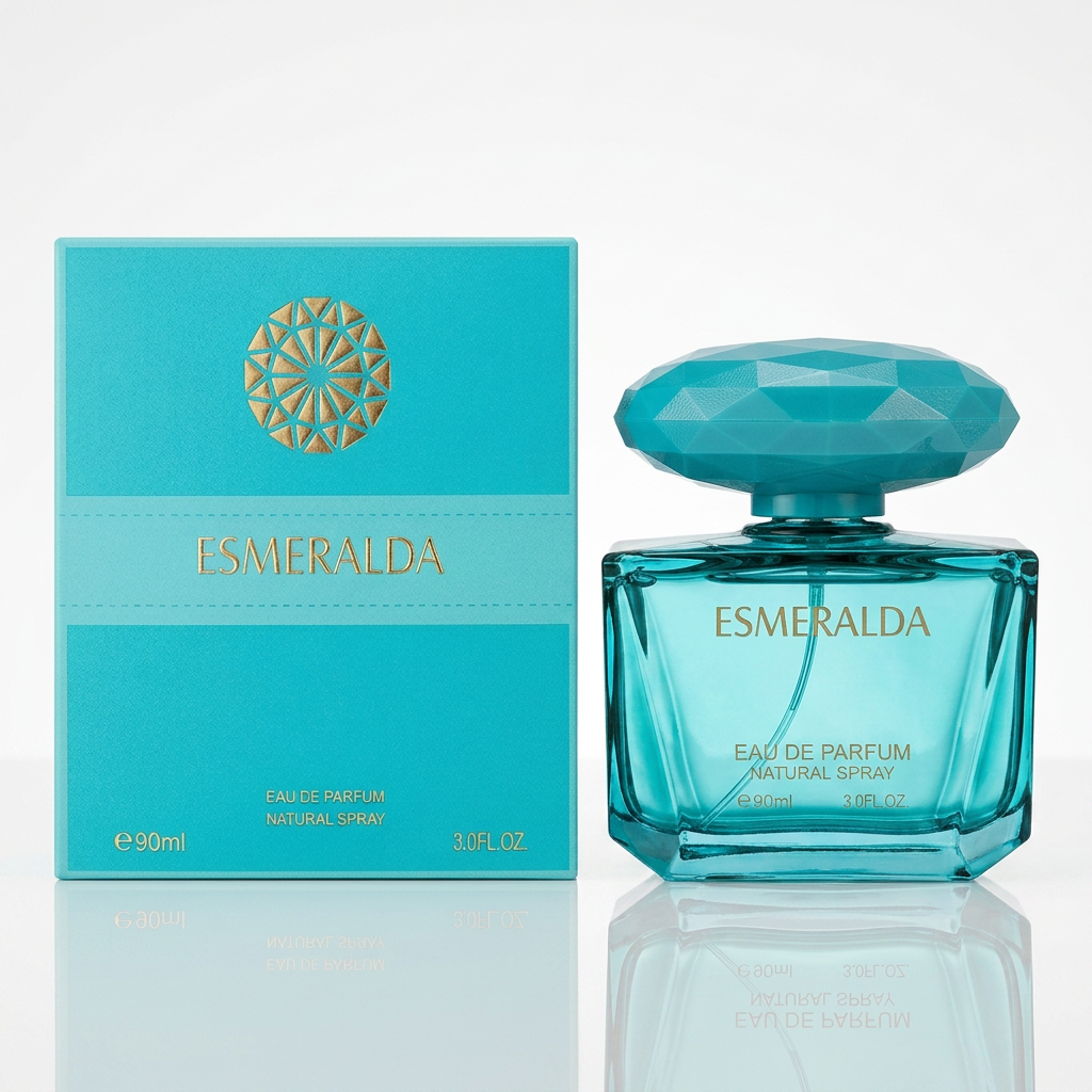 Esmeralda EDP 90ml – Fresh Aquatic Perfume for Women | Stunning Teal Gem Bottle