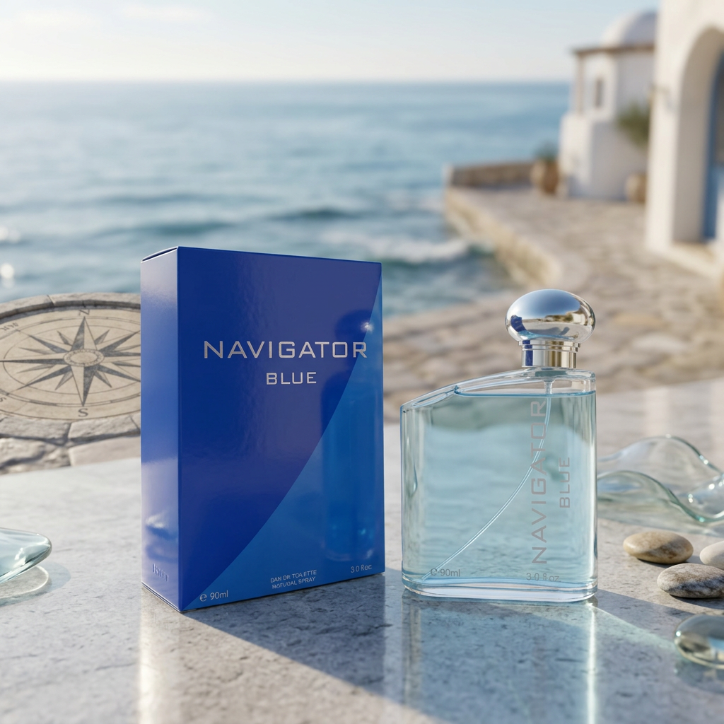 Navigator Blue Eau de Toilette Natural Spray for Men – 90ml / 3.0 fl. oz. | Fresh Aquatic Men's Cologne