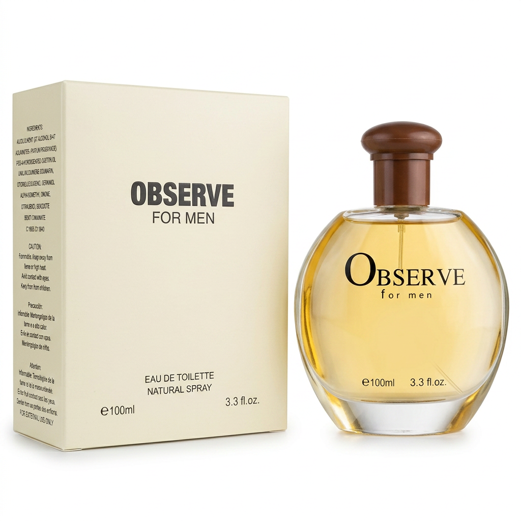 Observe for Men Eau de Toilette Natural Spray – 100ml / 3.3 fl. oz. | Classic Men's Fragrance