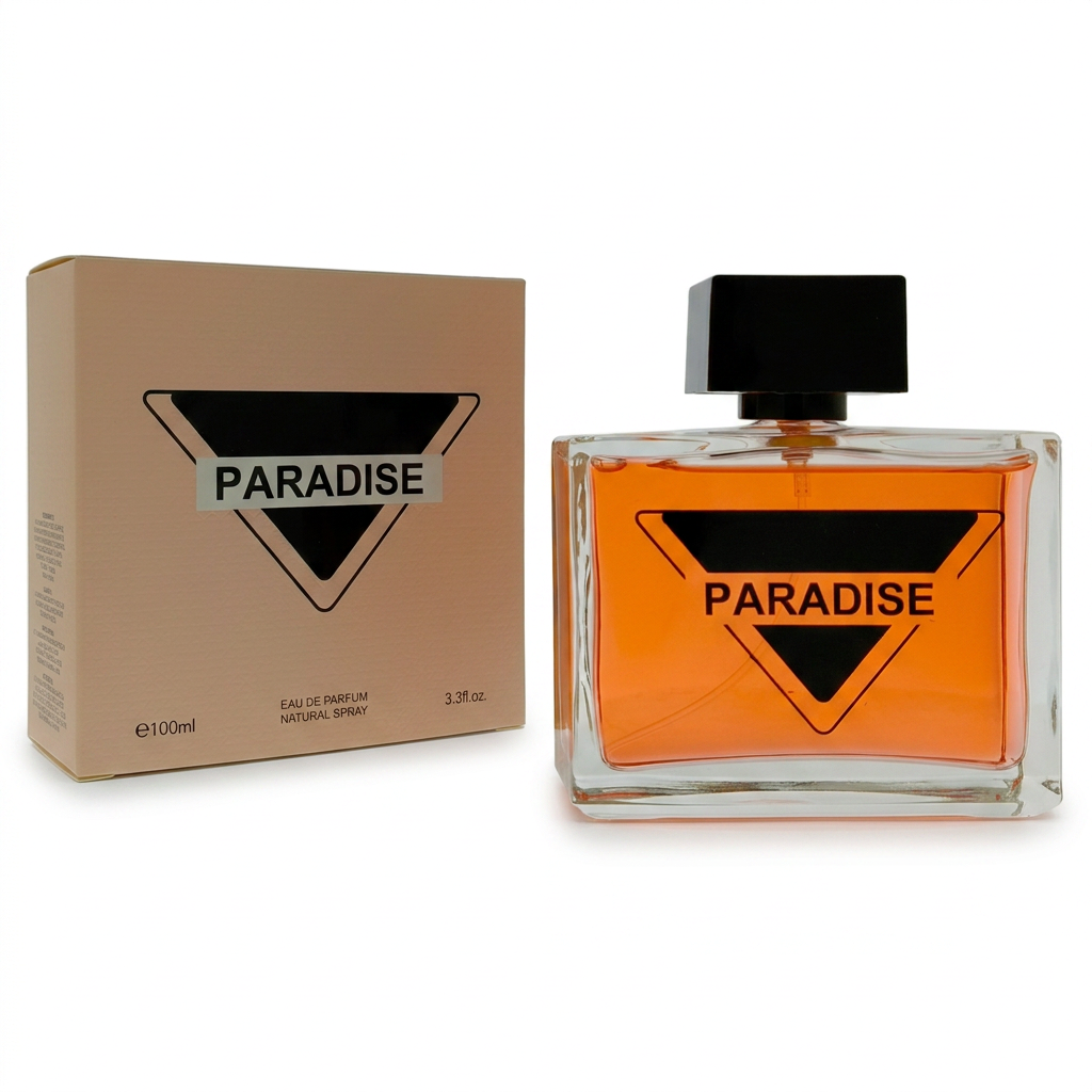 Paradise Eau de Parfum Natural Spray – 100ml / 3.3 fl. oz. | Warm Amber Unisex Fragrance